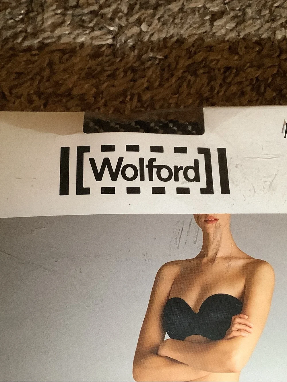 Wolford Cilou tights, two tone net structure, color black/white, size: M